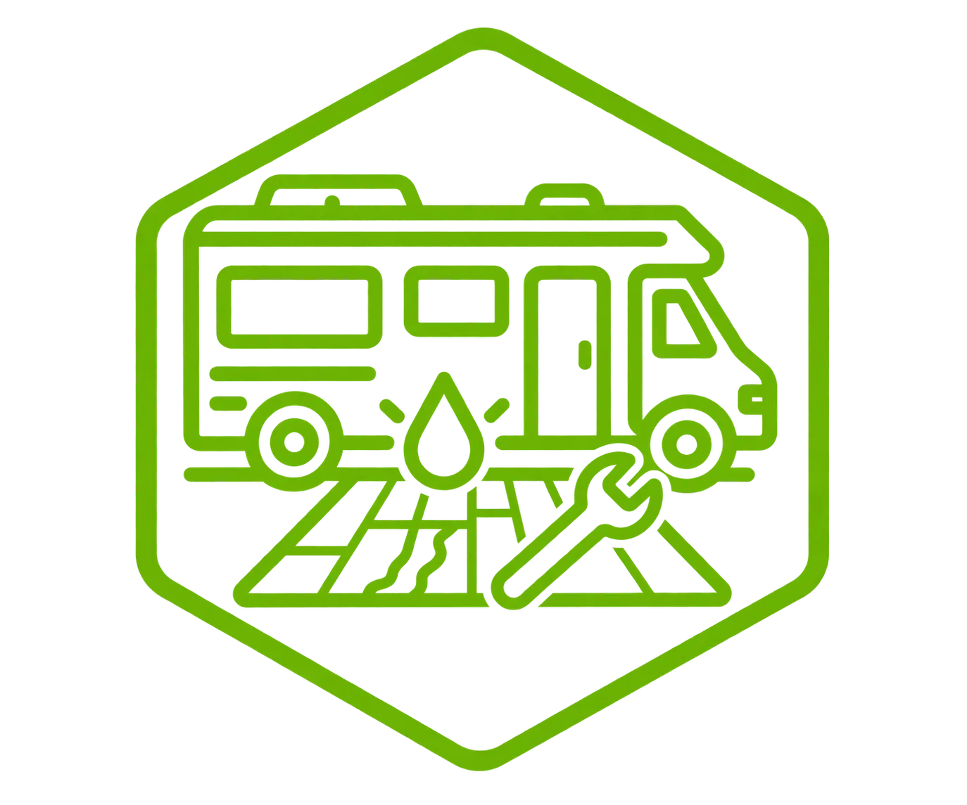 RV Water Damage Repair Emblem