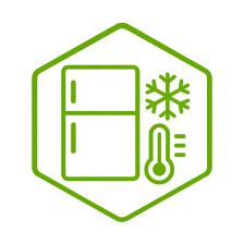 Green Fridge Snowflake Badge Green Fridge Snowflake Badge